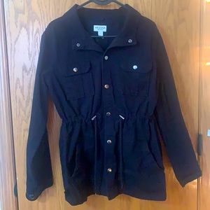 Arizona black button up jacket.